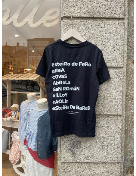 CAMISETA  AZUL MARINO/CELESTE ADULTO