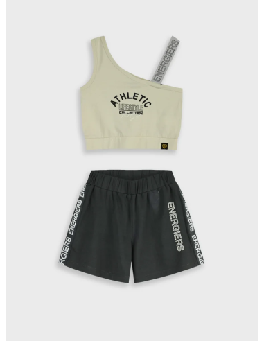 TOP BEIG+SHORT NEGRO0