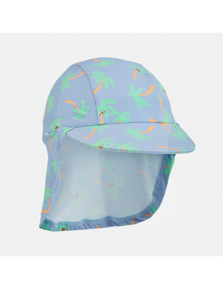 GORRA FLAP AZUL PALMERAS