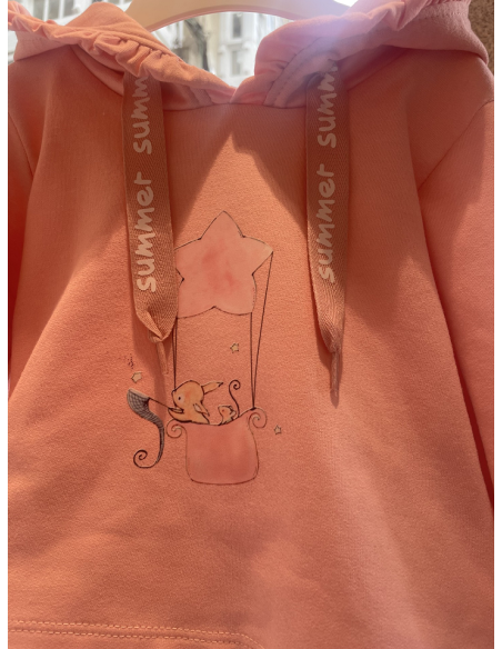 SUDADERA+RANITA HAPPY PINK