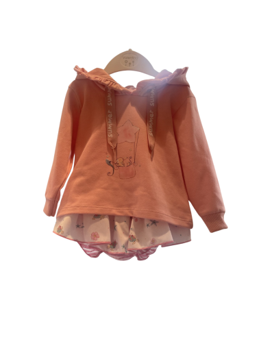 SUDADERA+RANITA HAPPY PINK