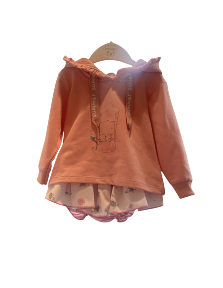 SUDADERA+RANITA HAPPY PINK