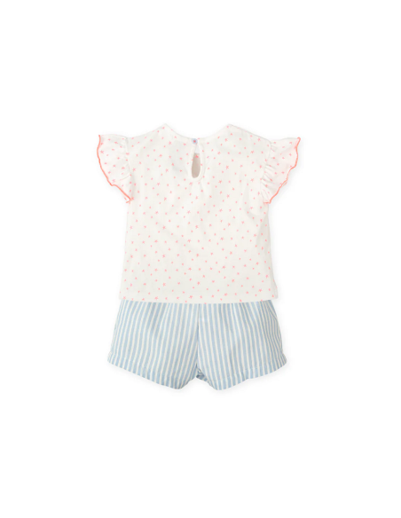 CAMISETA+SHORT ESTRELLAS FLUOR