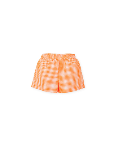 BAÑADOR VICHY NARANJA