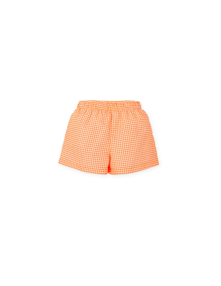 BAÑADOR VICHY NARANJA