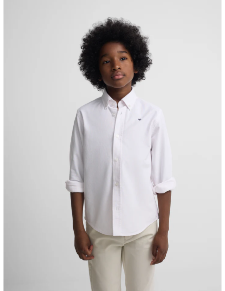 CAMISA OXFOR RAYAS ROSAS
