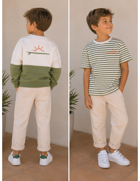 SUDADERA SURF STORIES VERDE 