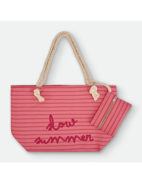 BOLSO PLAYA ROJO/CORAL