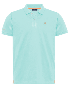 POLO VERDE AGUA CON LOGO MELOCOTON