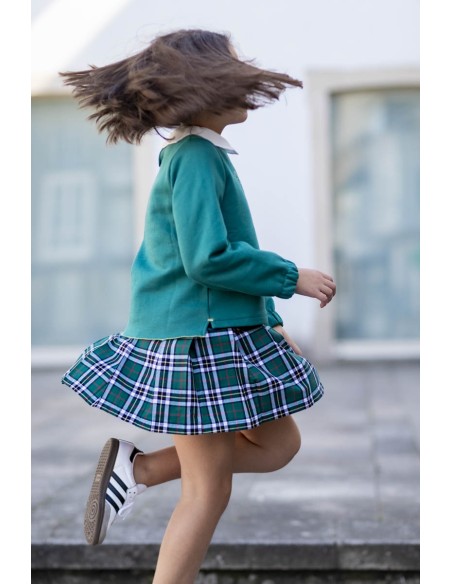 FALDA CUADRODS VERDE