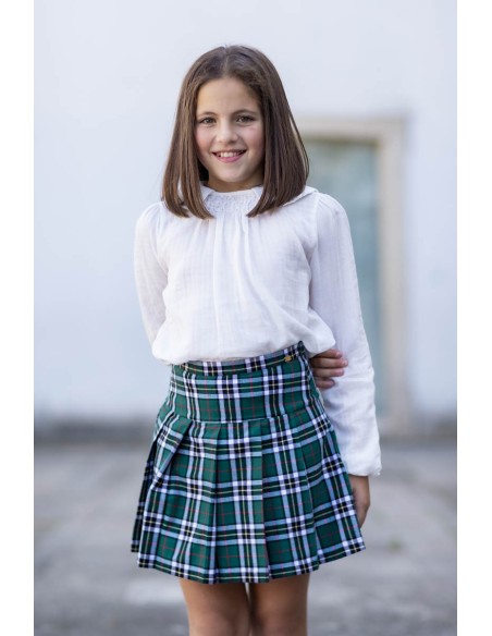 FALDA CUADRODS VERDE