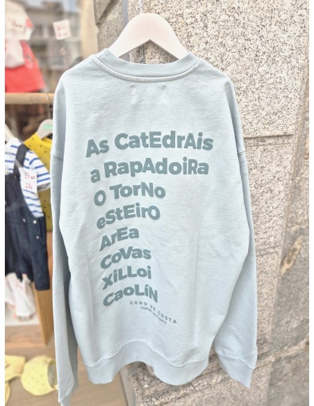 SUDADERA A MARIÑA VERDE CLARO