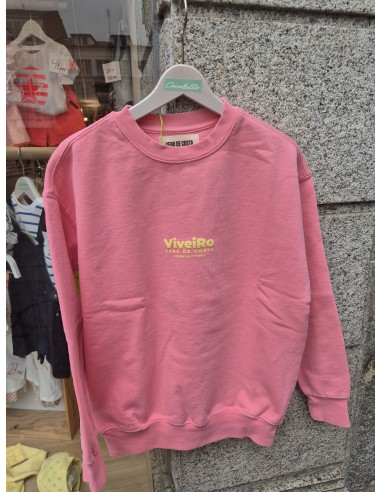 SUDADERA VIVEIRO EN ROSA/ AMARILLO