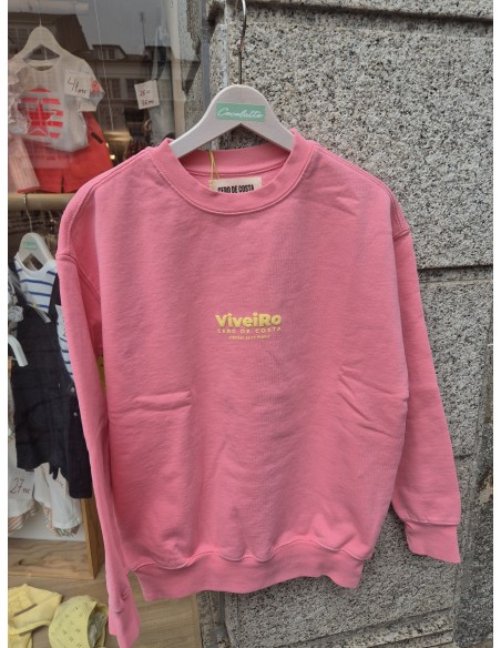 SUDADERA VIVEIRO EN ROSA/ AMARILLO