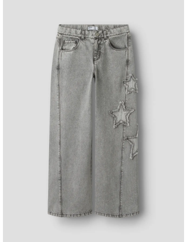 PANTALON CULOTE ESTRELLAS GRIS