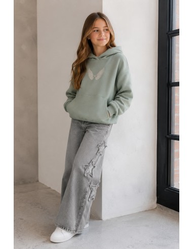 PANTALON CULOTE ESTRELLAS GRIS