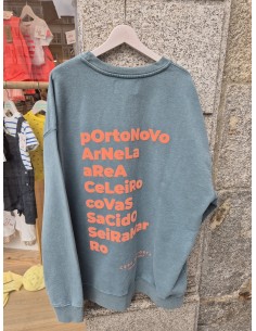 SUDADERA VIVEIRO ADULTO VERDE/CORAL