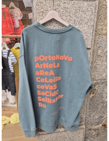 SUDADERA VIVEIRO ADULTO VERDE/CORAL