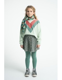 FALDA MINT GREEN/ANIMAL PRINT