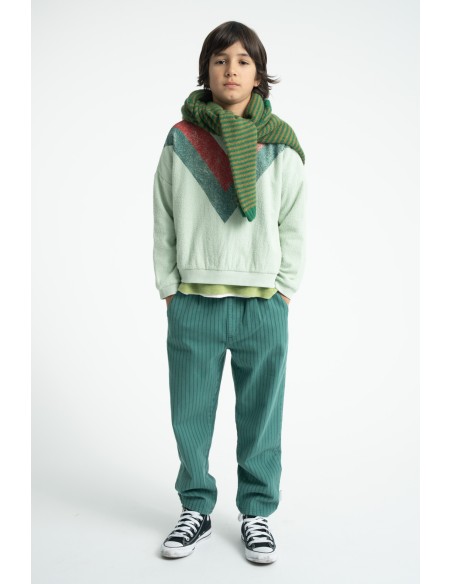 SUDADERA MINT GREEN-TRIANGULO MULTICOLOR PRINT