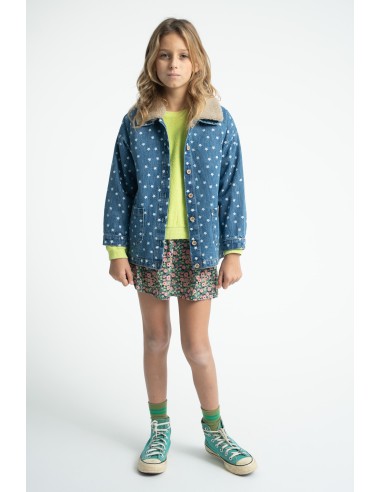 FALDA GREEN MULTICOLOR FLORES