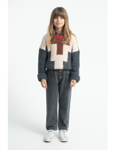PANTALON MOM FIT NEGRO DENIM 