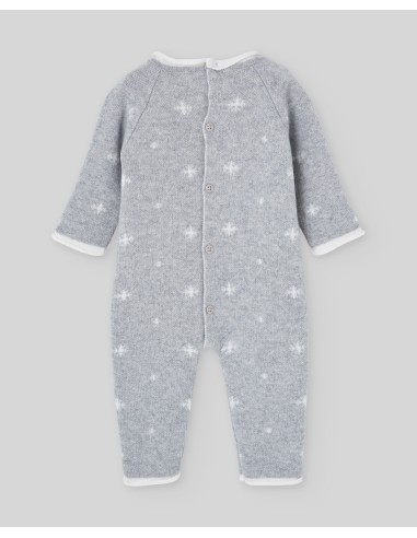 PELELE LARGO JACQUARD NEVE GRIS VAPOR