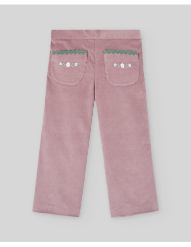 PANTALON LARGO VELVETON ROSA ATARDECER