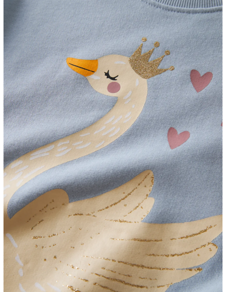 SUDADERA  AZUL CISNE