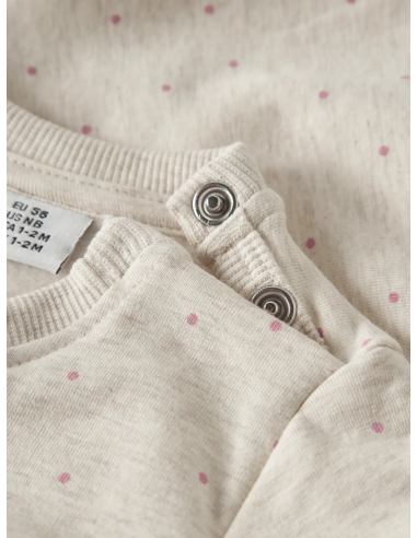 SUDADERA BEIG FLOR