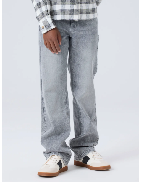 PANTALON DENIM GRIS RECTO