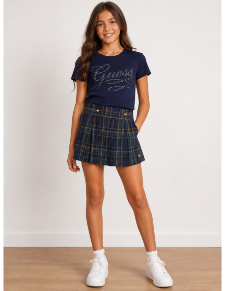 CAMISETA MARINO LOGO STRASS