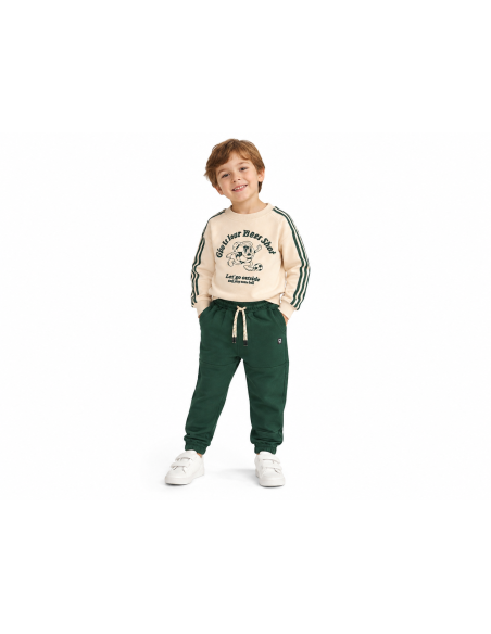 JOGGER VERDE PERCHADO