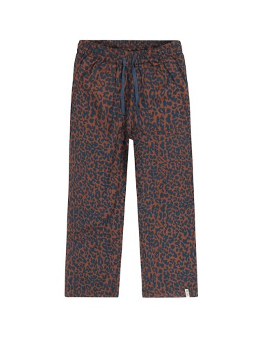 PANTALON PRINT MARINO/MARRON