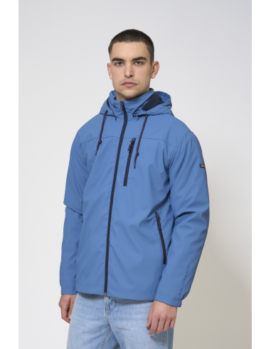CHUBASQUERO AZUL FORRO POLAR 