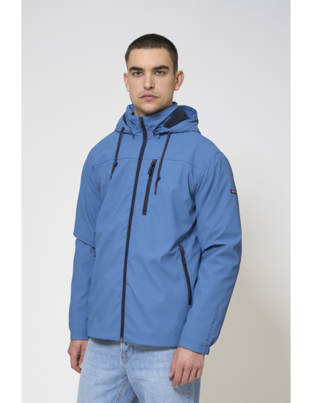 CHUBASQUERO AZUL FORRO POLAR 