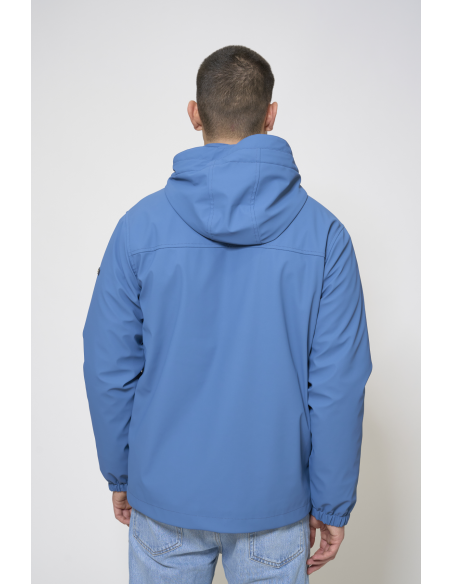 CHUBASQUERO AZUL FORRO POLAR 