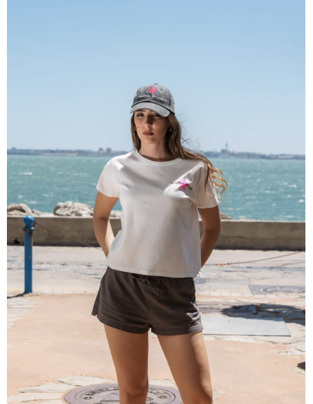 CAMISETA MUSIC BLANCA/FLUOR