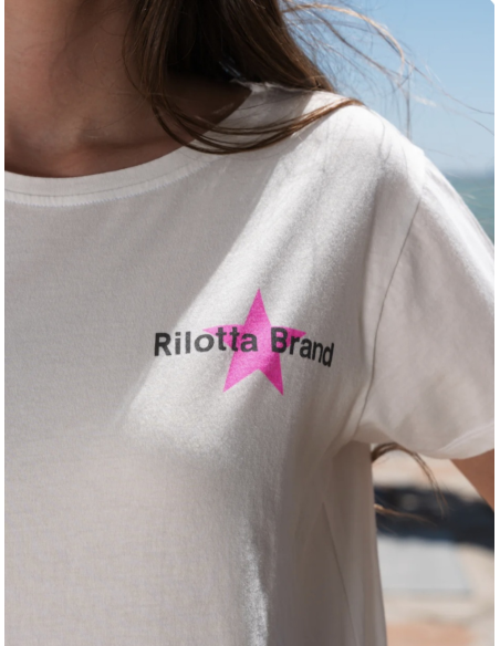 CAMISETA MUSIC BLANCA/FLUOR