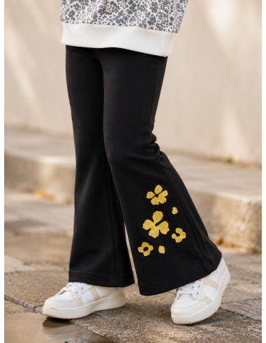 SUDADERA HAPPY PRINT+LEGGING TROMPETA NEGRO