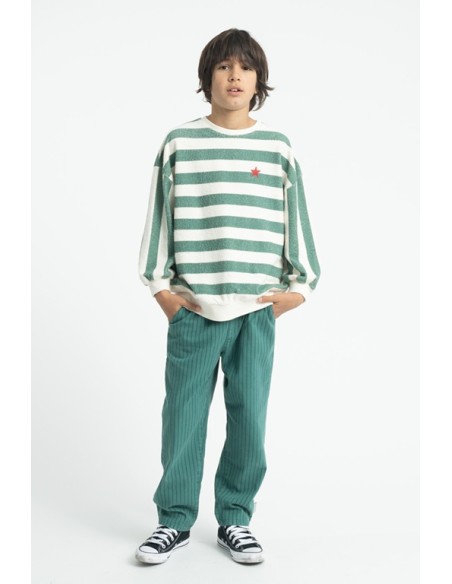 PANTALON RAYAS VERDE/AZUL
