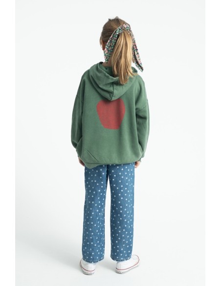 SUDADERA VERDE MANZANA