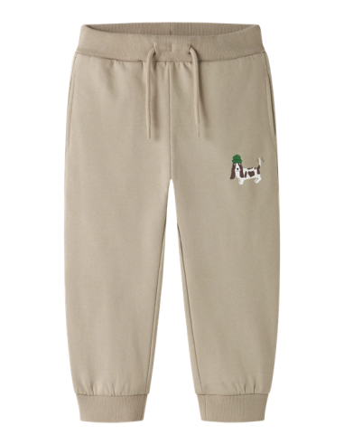 SUDADERA+JOGGER BEIG PERRO