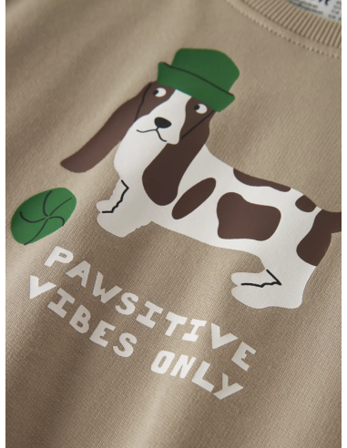 SUDADERA+JOGGER BEIG PERRO