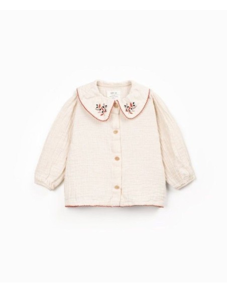 CAMISA CRUDA BORDADOS