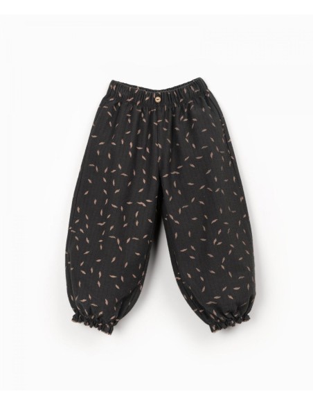 PANTALON BOMBACHO HOJAS