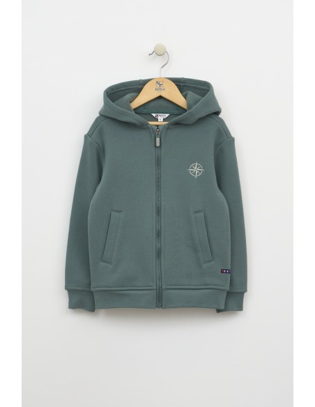 SUDADERA CAPUCHA-CREMALLERA 