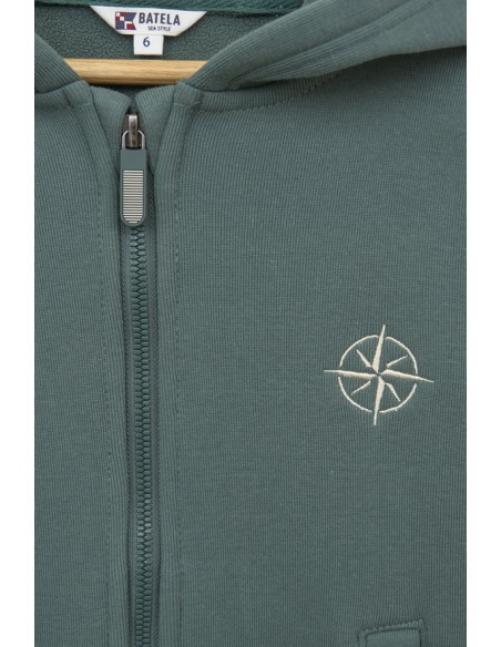 SUDADERA CAPUCHA-CREMALLERA 