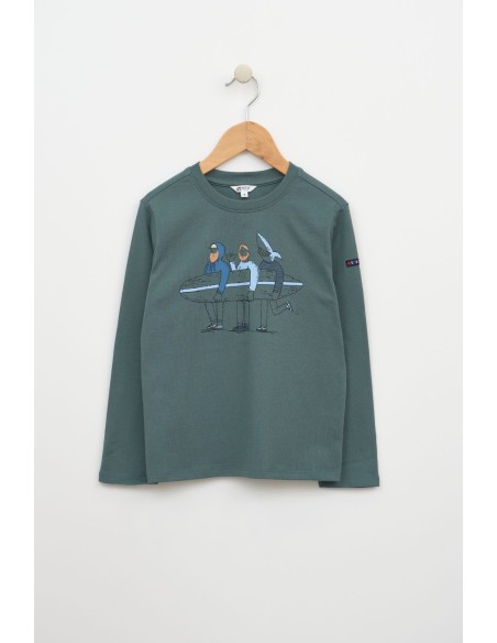 CAMISETA VERDE SURFEROS