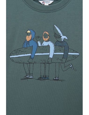 CAMISETA VERDE SURFEROS